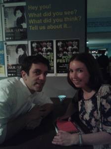 Myself and B.J. Novak at his event in the Project Arts Centre